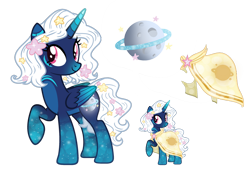 Size: 1024x710 | Tagged: safe, artist:sapphiretwinkle, base used, oc, oc:aestus noctic, parent:princess luna, species:alicorn, species:pony, alicorn oc, cloak, clothing, female, mare, offspring, reference sheet, simple background, solo, transparent background