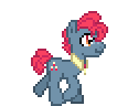 Size: 106x96 | Tagged: safe, artist:anonycat, character:apple split, desktop ponies, animated, apple family member, pixel art, simple background, transparent background