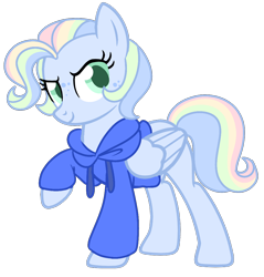 Size: 1038x1084 | Tagged: safe, artist:unicorn-mutual, base used, oc, oc only, parent:rainbow dash, parent:vapor trail, parents:vapordash, species:pegasus, species:pony, clothing, female, freckles, hoodie, magical lesbian spawn, mare, offspring, simple background, solo, transparent background