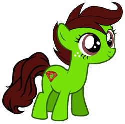 Size: 1260x1250 | Tagged: safe, artist:optimusv42, oc, oc only, oc:jungle heart, oc:jungle jewel, species:earth pony, species:pony, daughter, female, simple background, solo, transparent background