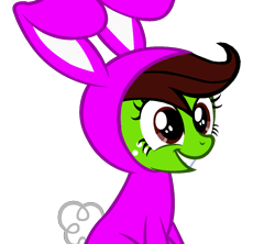 Size: 1215x1078 | Tagged: safe, artist:optimusv42, oc, oc only, oc:jungle heart, oc:jungle jewel, species:earth pony, species:pony, cute, easter, easter bunny, friendship troopers, holiday, jungle pony, my little pony friendship troopers, simple background, solo, transparent background