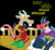 Size: 988x906 | Tagged: safe, artist:jacalope, character:cosmos, character:discord, species:draconequus, ship:coscord, batman the animated series, crossdressing, female, mad love, male, pixel art, shipping, straight