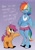 Size: 1527x2160 | Tagged: safe, artist:zazush-una, character:rainbow dash, character:scootaloo, species:anthro, species:pegasus, species:pony, species:unguligrade anthro, g4, annoyed, anthro with ponies, colored hooves, crossed arms, duo, female, filly, gradient background, hooves, mare, unshorn fetlocks