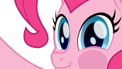 Size: 3840x2160 | Tagged: safe, artist:spookitty, character:pinkie pie, species:pony, extreme zoom, female, happy, hug, simple background, smiling, solo, transparent background