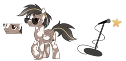 Size: 1024x498 | Tagged: safe, artist:sapphiretwinkle, oc, oc:rocky road, species:pegasus, species:pony, male, simple background, solo, stallion, sunglasses, transparent background