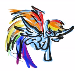 Size: 2772x2730 | Tagged: safe, artist:laya-21, character:rainbow dash, species:pegasus, species:pony, female, solo, spread wings, wings