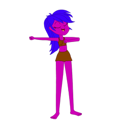 Size: 2449x2449 | Tagged: safe, artist:optimusv42, character:firefly, species:human, my little pony:equestria girls, bare midriff, belly button, chest beating, chest pounding, clothing, cousin, fan version, gorilla, jungle girl, loincloth, rainbow dash's family, shorts, simple background, tarzan, transparent background