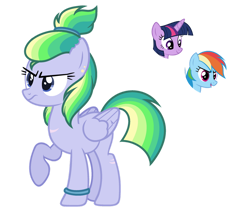 Size: 1024x877 | Tagged: safe, artist:sapphiretwinkle, character:rainbow dash, character:twilight sparkle, oc, parent:rainbow dash, parent:twilight sparkle, parents:twidash, species:pegasus, species:pony, female, magical lesbian spawn, mare, offspring, simple background, transparent background