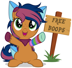 Size: 2104x1983 | Tagged: safe, artist:lightning stripe, derpibooru original, oc, oc:solar comet, species:pegasus, species:pony, g4, arms wide open, bandana, bow, bow tie, clothing, colt, commission, cute, foal, free boops, grass, green eyes, male, messy mane, ocbetes, orange coat, pegasus oc, show accurate, sign, simple background, sitting, sock, solo, tail bow, transparent background, two toned mane, two toned tail, two toned wings, vector, wings, writing
