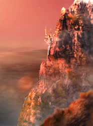 Size: 6074x8192 | Tagged: safe, artist:quvr, edit, g4, absurd resolution, canterlot, canterlot castle, scenery, upscaled