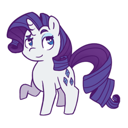 Size: 500x500 | Tagged: safe, artist:breadcipher, character:rarity, species:pony, species:unicorn, g4, female, mare, simple background, solo, transparent background