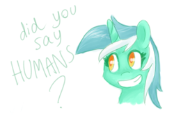 Size: 305x203 | Tagged: safe, artist:breadcipher, character:lyra heartstrings, species:pony, species:unicorn, g4, bust, female, mare, portrait, simple background, smiling, solo, that pony sure does love humans, white background