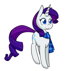 Size: 1000x1000 | Tagged: safe, artist:breadcipher, character:rarity, species:pony, species:unicorn, g4, clothing, female, mare, no pupils, scarf, simple background, solo, transparent background