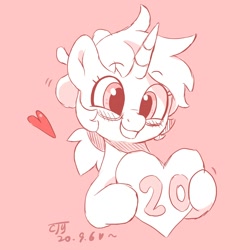 Size: 2000x2000 | Tagged: safe, artist:drtuo4, oc, oc only, oc:dr tuo, species:pony, species:unicorn, g4, birthday, solo