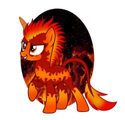 Size: 1280x1231 | Tagged: safe, artist:tenderrain46, oc, oc only, species:pony, species:unicorn, g4, female, fire pony, mare, simple background, solo, transparent background