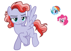 Size: 1024x733 | Tagged: safe, artist:sapphiretwinkle, character:pinkie pie, character:rainbow dash, oc, parent:pinkie pie, parent:rainbow dash, parents:pinkiedash, species:pegasus, species:pony, g4, female, group, magical lesbian spawn, mare, offspring, simple background, transparent background
