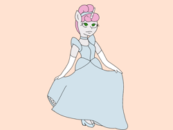 Size: 2048x1536 | Tagged: safe, artist:mintymelody, character:sweetie belle, species:anthro, g4, clothing, disney, dress