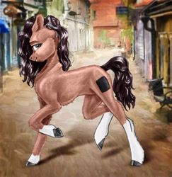 Size: 2496x2567 | Tagged: safe, artist:joestick, editor:vedont, oc, species:pony, g4, female, high res, solo