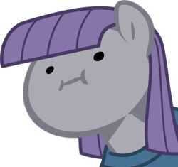 Size: 526x494 | Tagged: safe, artist:nano23823, base used, character:maud pie, species:earth pony, species:pony, g4, .svg available, :i, bust, clothing, female, grumphead, mare, simple background, solo, svg, transparent background, vector