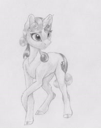 Size: 2318x2948 | Tagged: safe, artist:joestick, character:sweetie belle, species:pony, species:unicorn, g4, cutie mark, female, filly, solo, the cmc's cutie marks, traditional art