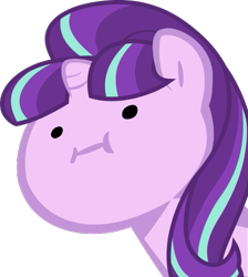 Size: 491x549 | Tagged: safe, artist:briskby, artist:nano23823, base used, character:starlight glimmer, species:pony, species:unicorn, g4, .svg available, :i, bust, female, mare, simple background, solo, svg, transparent background, vector, wut face