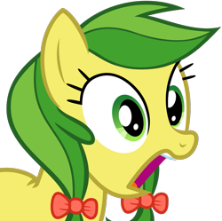 Size: 977x975 | Tagged: safe, artist:nano23823, character:apple fritter, species:earth pony, species:pony, g4, .svg available, apple family member, bow, bust, female, hair bow, mare, open mouth, shocked, simple background, solo, svg, transparent background, vector