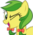 Size: 493x516 | Tagged: safe, artist:nano23823, character:apple fritter, species:earth pony, species:pony, g4, .svg available, apple family member, bow, bust, eyelashes, female, hair bow, mare, one eye closed, open mouth, simple background, smiling, solo, svg, transparent background, vector, wink