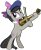 Size: 521x641 | Tagged: safe, artist:nano23823, character:octavia melody, species:earth pony, species:pony, g4, .svg available, bipedal, bow tie, female, mare, musical instrument, simple background, smiling, solo, svg, transparent background, vector, violin
