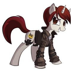 Size: 1102x1053 | Tagged: safe, artist:ric-m, commission, crossover, operation raccoon city, ponified, resident evil, solo, tweed
