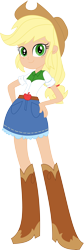 Size: 3412x10157 | Tagged: dead source, safe, artist:bubblestormx, character:applejack, species:human, equestria girls:equestria girls, g4, my little pony: equestria girls, my little pony:equestria girls, clothing, eqg promo pose set, female, humanized, simple background, solo, transparent background, vector