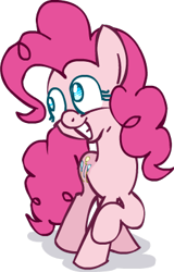 Size: 253x396 | Tagged: safe, artist:scrimpeh, character:pinkie pie, species:earth pony, species:pony, female, solo