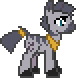 Size: 76x78 | Tagged: safe, artist:anonycat, oc, oc only, oc:ice pack, species:pony, species:zebra, desktop ponies, animated, blinking, cutie mark, jewelry, male, necklace, pixel art, simple background, solo, stallion, transparent background