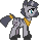 Size: 76x78 | Tagged: safe, artist:anonycat, oc, oc only, oc:ice pack, desktop ponies, animated, pixel art, simple background, solo, spaghetti, transparent background