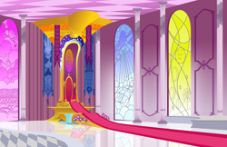 Size: 9262x6000 | Tagged: safe, artist:tamalesyatole, absurd resolution, background, hall, no pony, room, stained glass, throne, throne room, vector