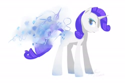 Size: 2700x1800 | Tagged: safe, artist:stupidyou3, character:rarity, female, simple background, solo, white background