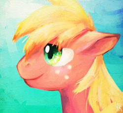 Size: 600x550 | Tagged: dead source, safe, artist:dotoriii, character:big mcintosh, species:earth pony, species:pony, bust, freckles, male, portrait, smiling, stallion
