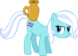 Size: 8513x6102 | Tagged: safe, artist:ulyssesgrant, oc, oc only, oc:aquarius, species:earth pony, species:pony, absurd resolution, aquarius, female, jug, lidded eyes, mare, ponyscopes, simple background, solo, transparent background, vector, zodiac