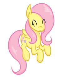 Size: 1113x1349 | Tagged: dead source, safe, artist:fribox, character:fluttershy, species:pegasus, species:pony, eyes closed, female, simple background, solo, white background