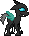 Size: 60x76 | Tagged: safe, artist:anonycat, oc, oc only, oc:danganya, species:changeling, desktop ponies, animated, blinking, changeling oc, cute, cuteling, pixel art, simple background, solo, transparent background