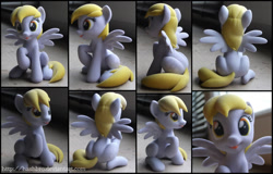 Size: 1116x715 | Tagged: safe, artist:hashbro, character:derpy hooves, species:pegasus, species:pony, 3d, 3d print, awesome, custom, cute, derpabetes, female, figure, happy, mare, model, photo, shapeways, shut up and take my money