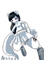 Size: 500x688 | Tagged: safe, artist:penlink, character:octavia melody, species:anthro, 30 minute art challenge