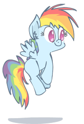 Size: 514x755 | Tagged: safe, artist:scrimpeh, character:rainbow dash, female, filly, filly rainbow dash, solo