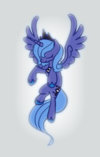 Size: 141x221 | Tagged: safe, artist:modern-warmare, character:princess luna, female, flying, s1 luna, solo