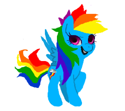 Size: 270x240 | Tagged: safe, artist:toycake, character:rainbow dash, female, solo