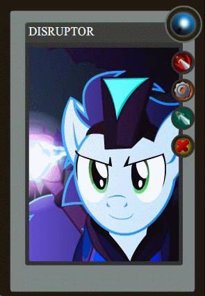 Size: 295x426 | Tagged: safe, artist:yudhaikeledai, part of a set, character:soarin', animated, card, disruptor, dota 2, male, part of a series, ponified dota 2 cards, solo