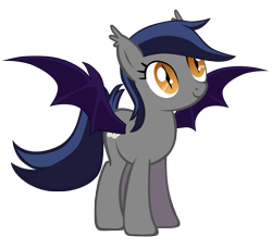 Size: 3280x3000 | Tagged: safe, artist:zee66, oc, oc only, oc:echo, species:bat pony, species:pony, /mlp/, death stare, simple background, solo, transparent background, vector