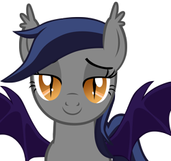 Size: 5000x4725 | Tagged: safe, artist:zee66, oc, oc only, oc:echo, species:bat pony, species:pony, /mlp/, absurd resolution, bedroom eyes, cute, looking at you, solo