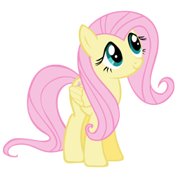 Size: 3000x3000 | Tagged: safe, artist:zee66, character:fluttershy, death stare, female, simple background, solo, staring ponies, transparent background, vector