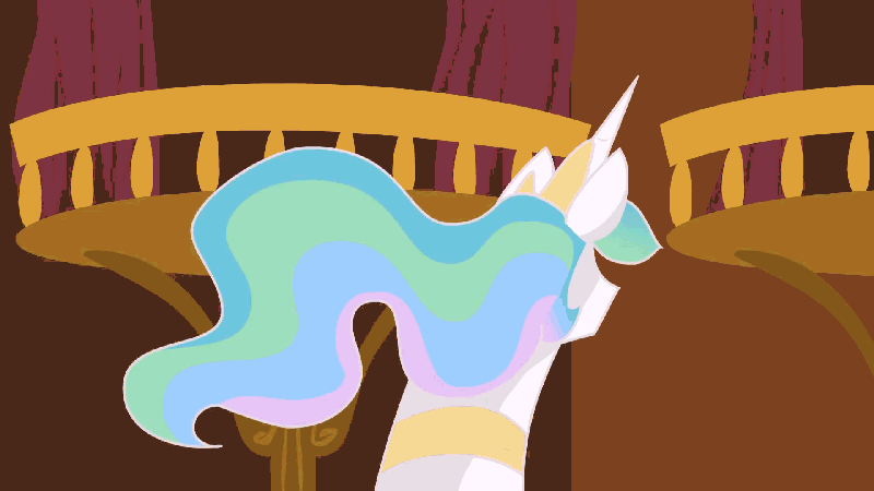 Size: 800x450 | Tagged: safe, artist:crowneprince, character:princess celestia, animated, face, female, how, screamer, solo, wat, youtube