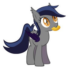 Size: 3280x3000 | Tagged: safe, artist:zee66, oc, oc only, oc:echo, species:bat pony, species:pony, bat pony oc, cute, death stare, female, fruit, mango, mare, mouth hold, nom, simple background, solo, that batpony sure does love mangoes, transparent background, vector, weapons-grade cute
